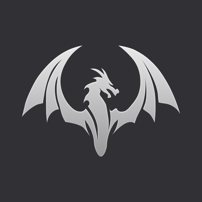 Dragon Farm logo white