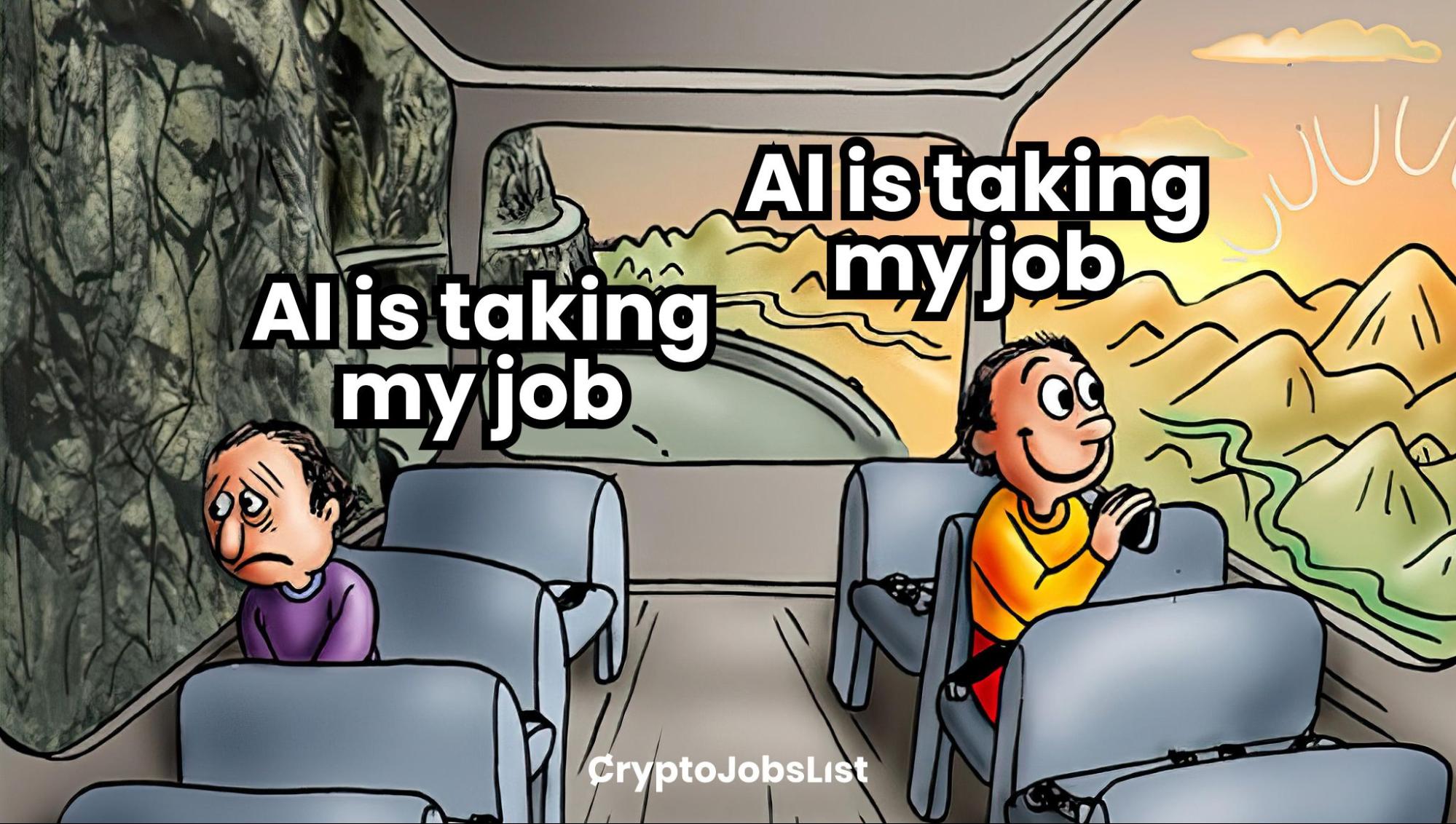 AI is taking my job meme