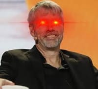 Michael Saylor with Bitcoin laser eyes profile picture