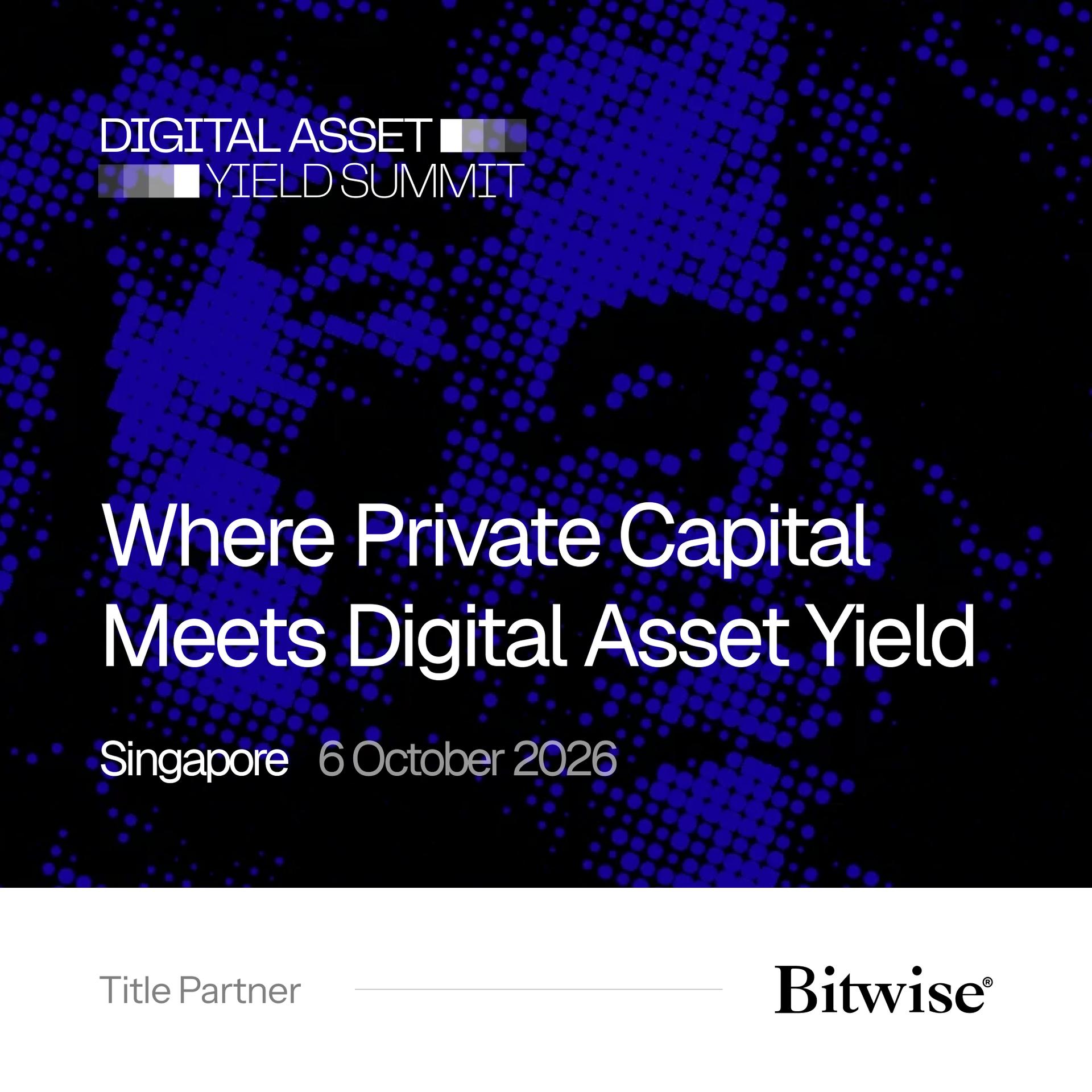 Digital Asset Yield Summit Singapore