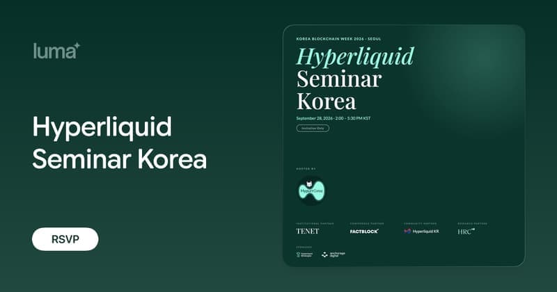 Hyperliquid Seminar Korea