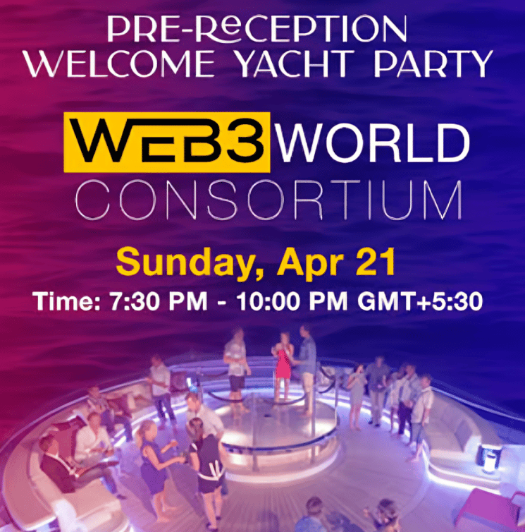 Pre-Reception Welcome Yacht Party: Web3 World Consortium