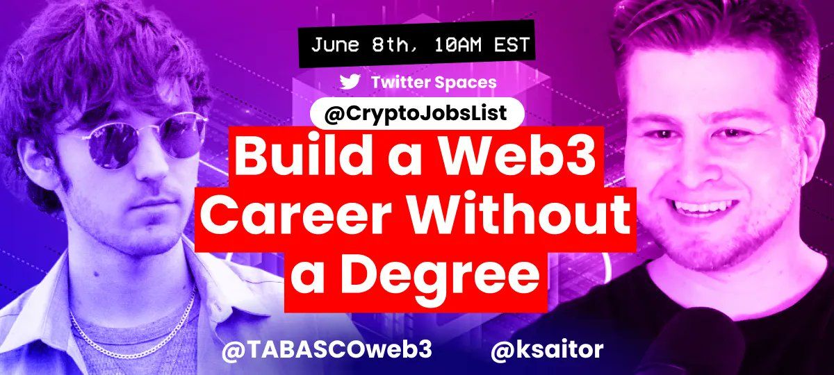 Event: Zero to One Hundred your Web3 Career without a College Degree