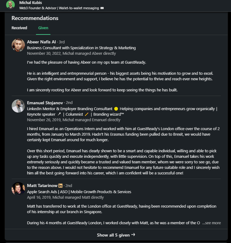 crypto linkedin profile recommendations.png