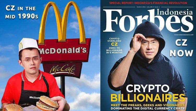 First job of CZ (Changpeng Zhao) from Binance