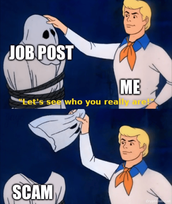 crypto web3 job post scams