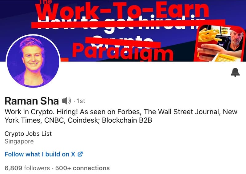 raman sha cryptojobslist ksaitor linkedin
